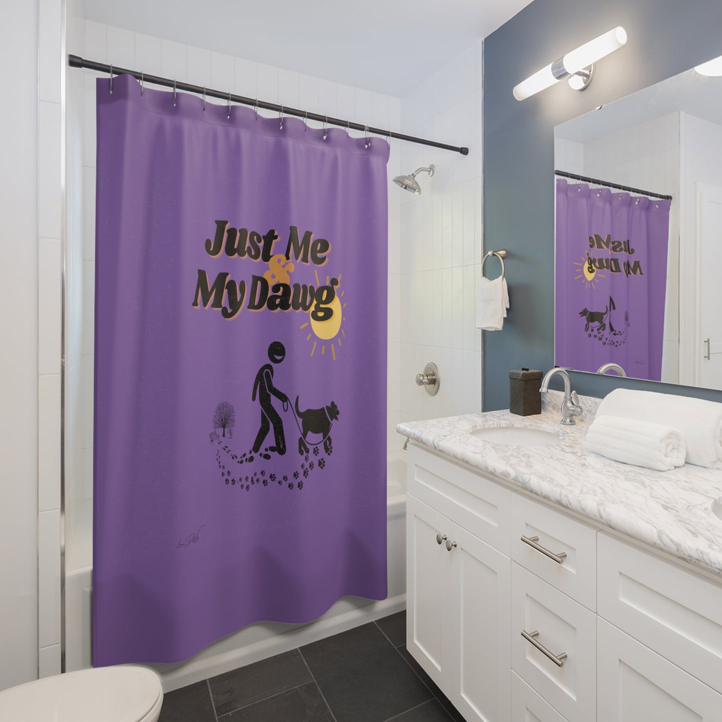 (Just Me & My Dawg) Shower Curtain