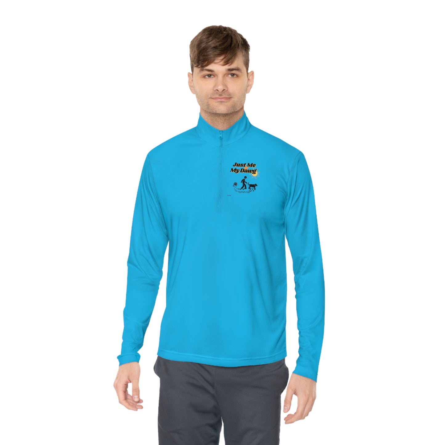 Men's (Just Me & My Dawg) Quarter-Zip Pullover