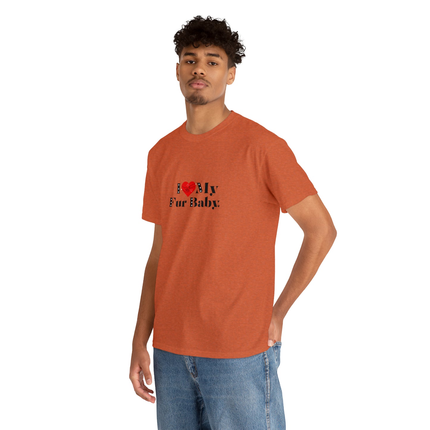Men's (I Love My Fur Baby) Cotton Tee