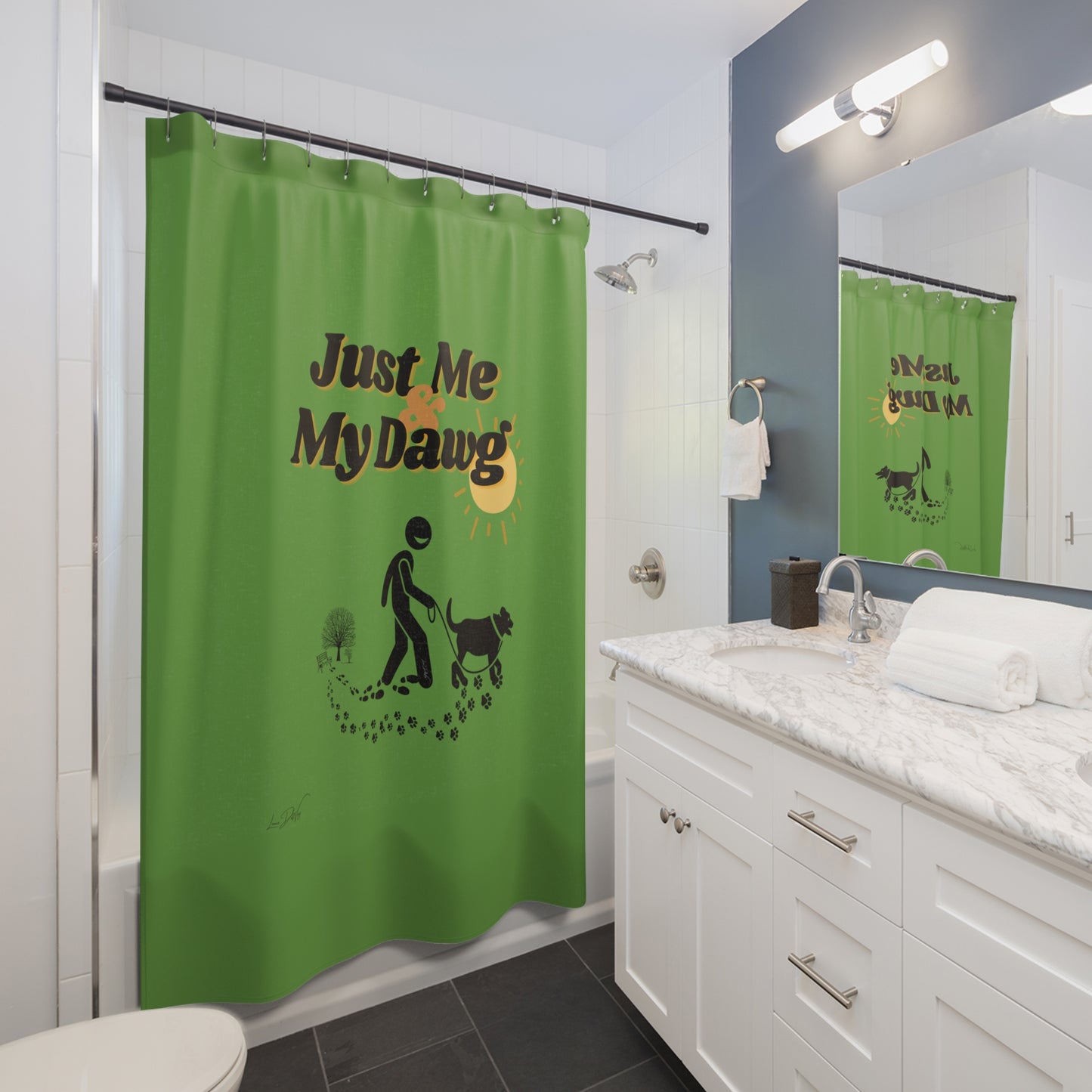 (Just Me & My Dawg) Shower Curtain