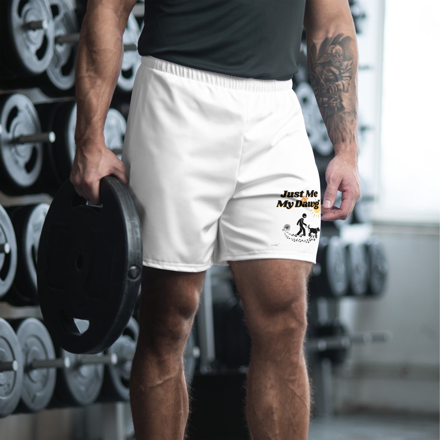 Men's (Just Me and My Dawg) Athletic Shorts