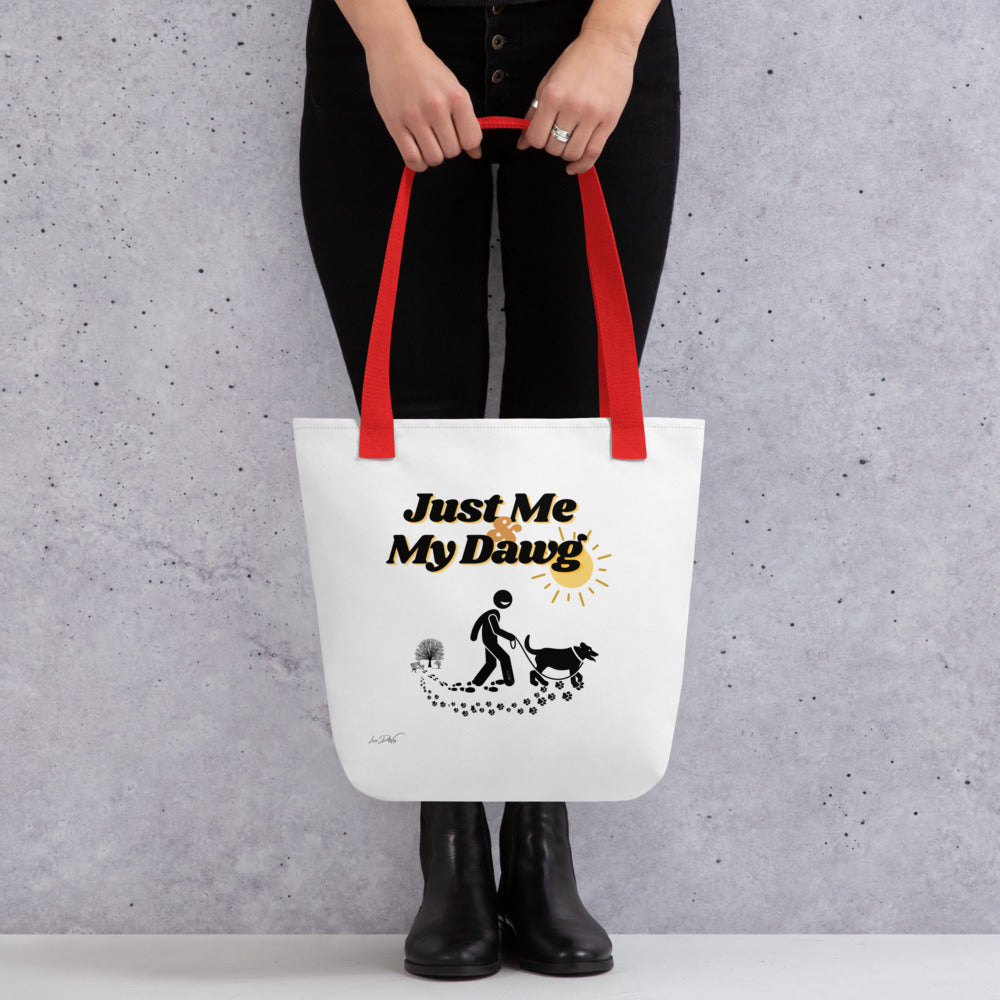 (Just Me & My Dawg) Tote bag