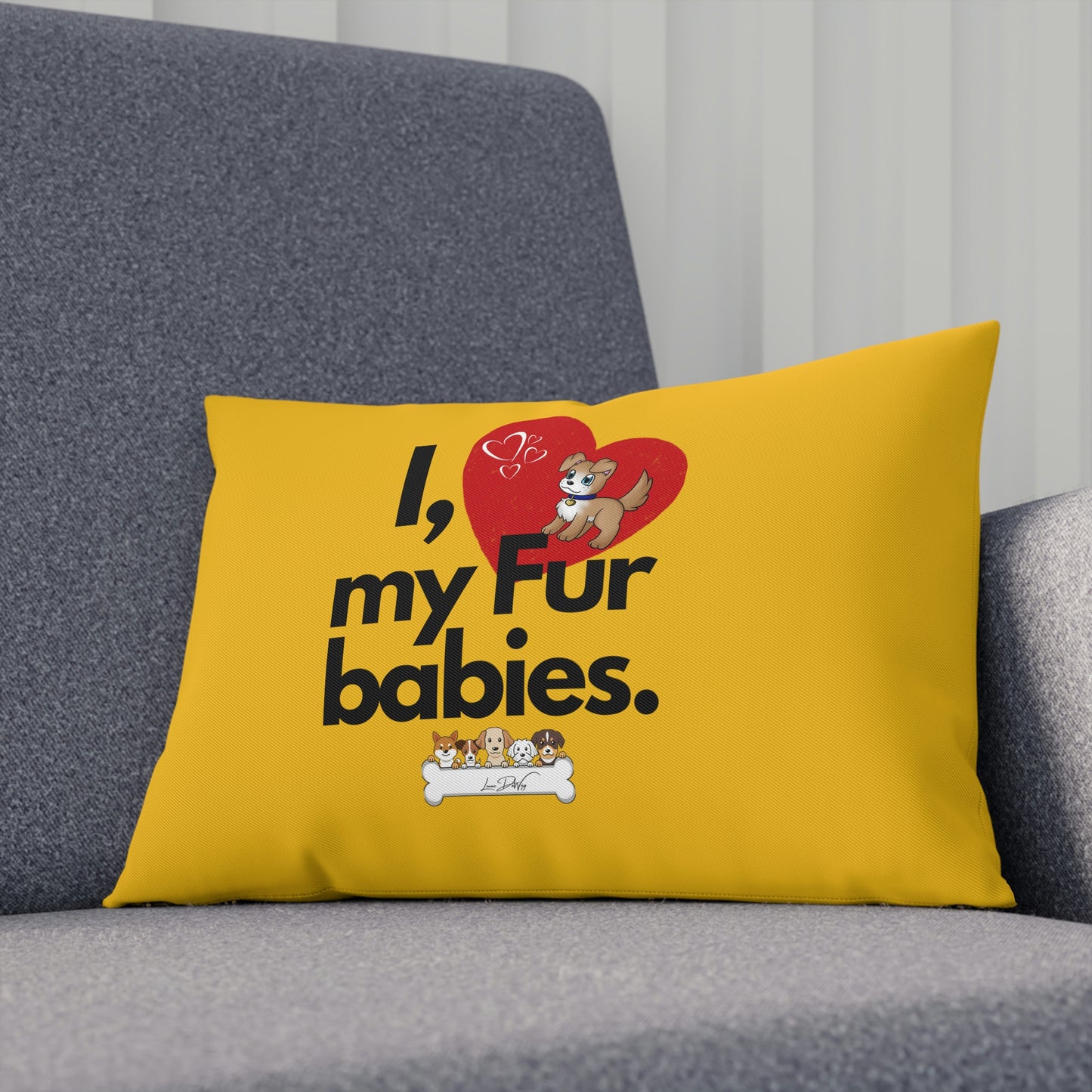Comfy Pillow (I Love My Fur Babies)