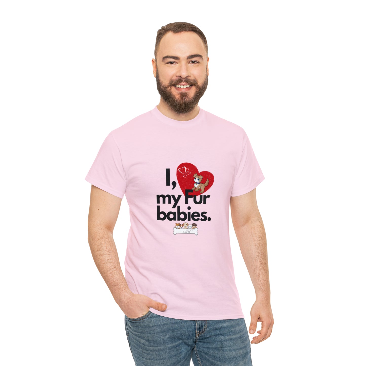 Men's (I Love My Fur Babies) Cotton Tee