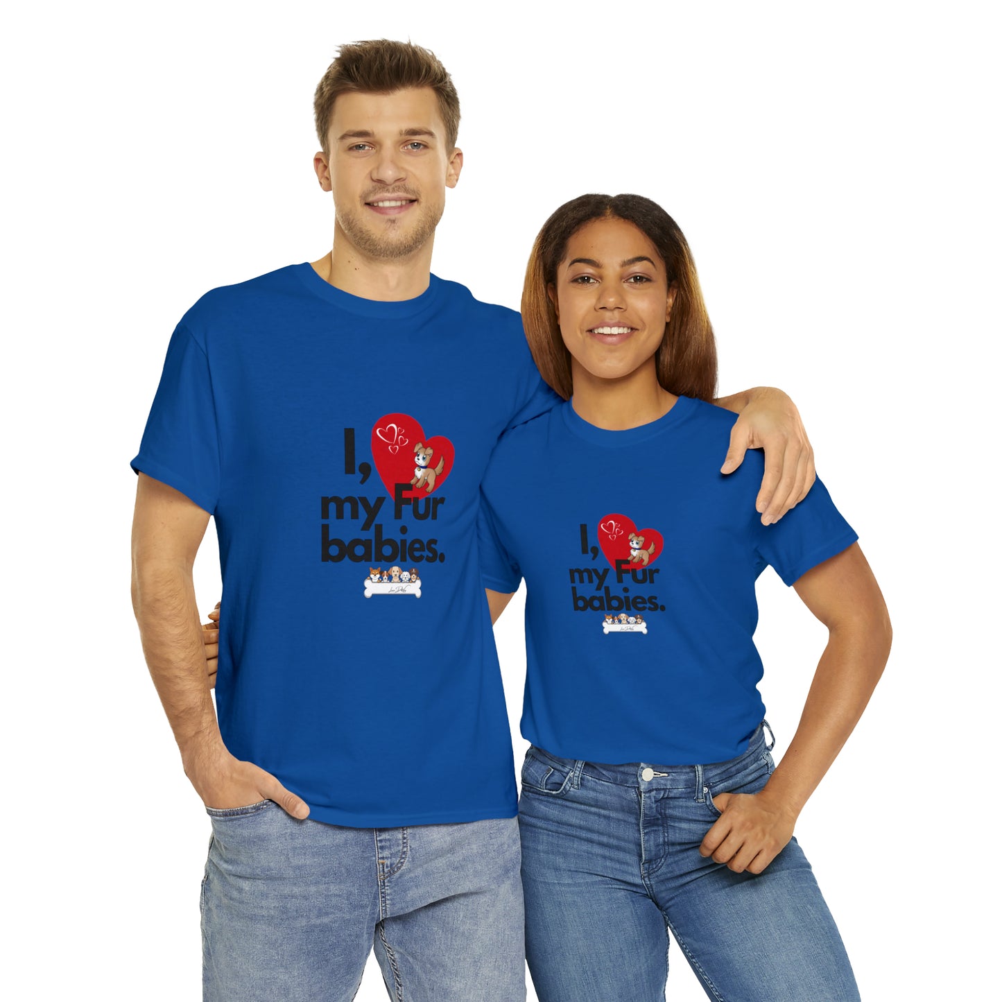 Men's (I Love My Fur Babies) Cotton Tee