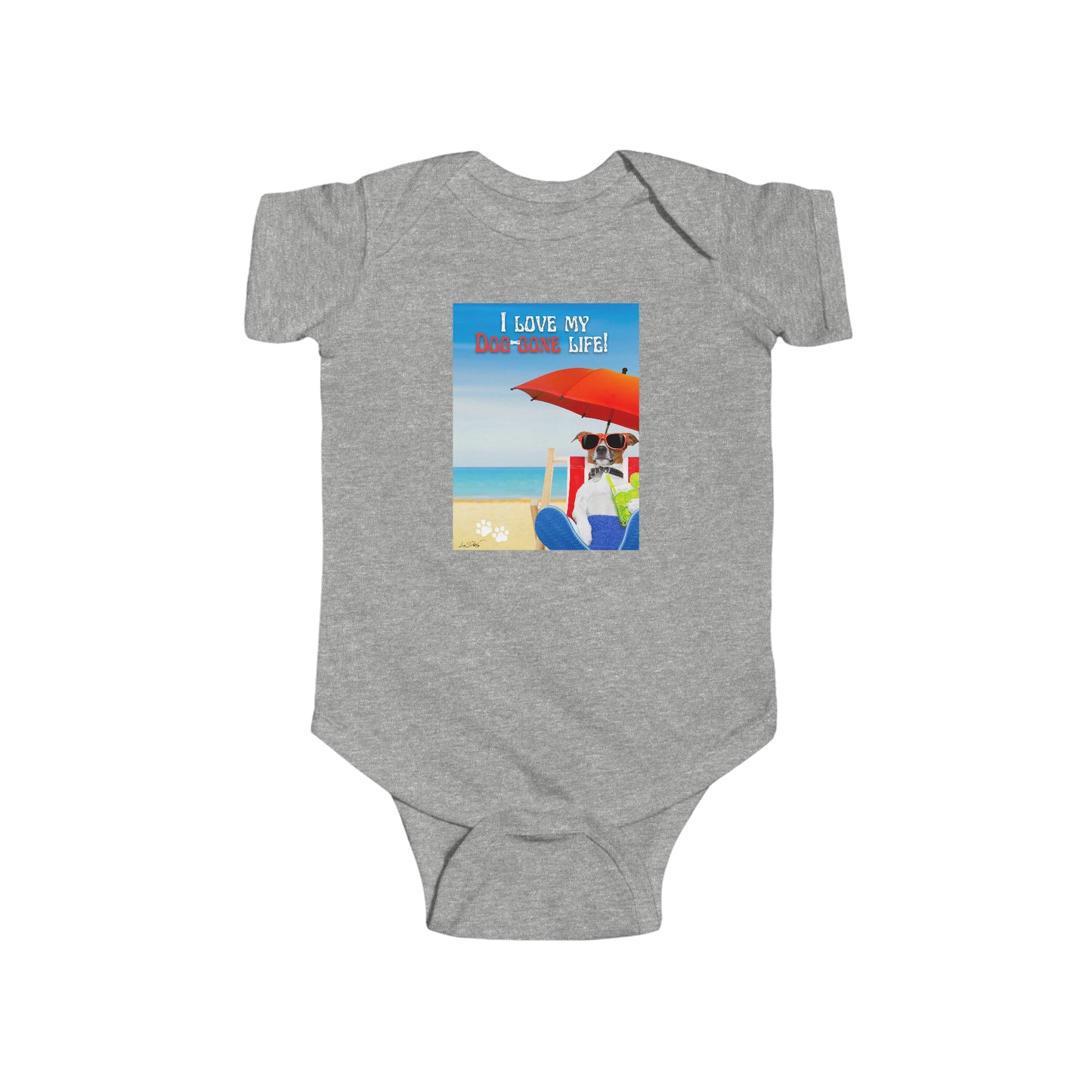 Infant (II Love My Dog-Gone Life) Jersey Bodysuit