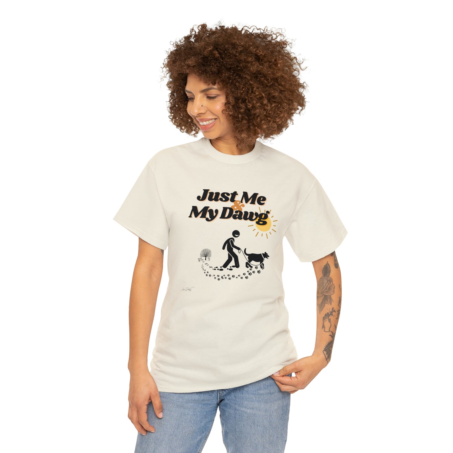 Women's (Just Me & My Dawg) Cotton Tee