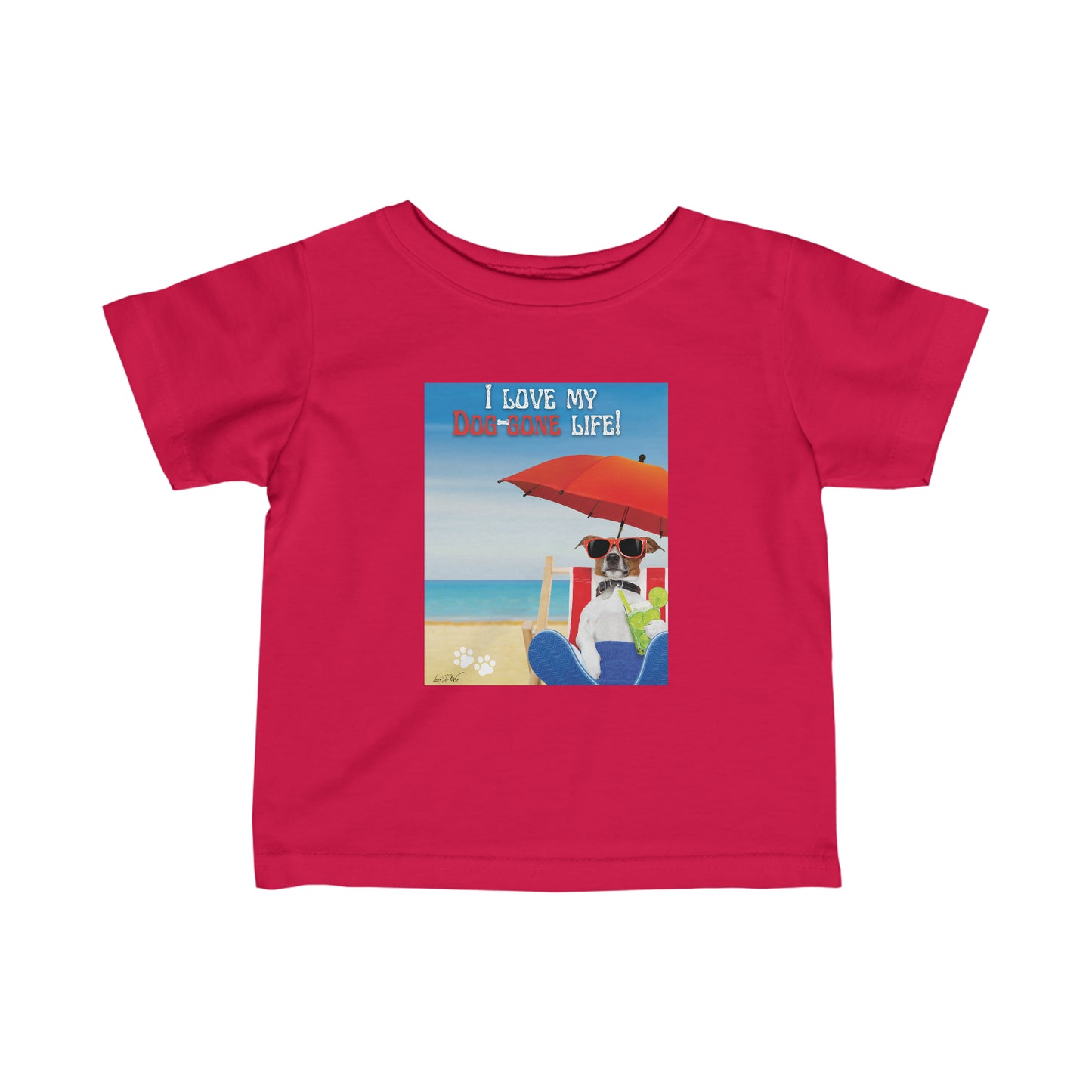 Toddler/Baby (I Love My Dog-Gone Life) Jersey Tee