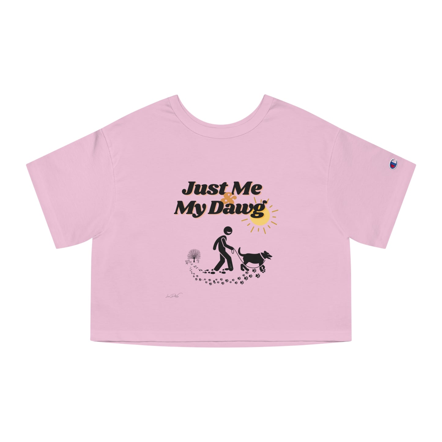 Women's Champion (Just Me & My Dawg) Cropped T-Shirt