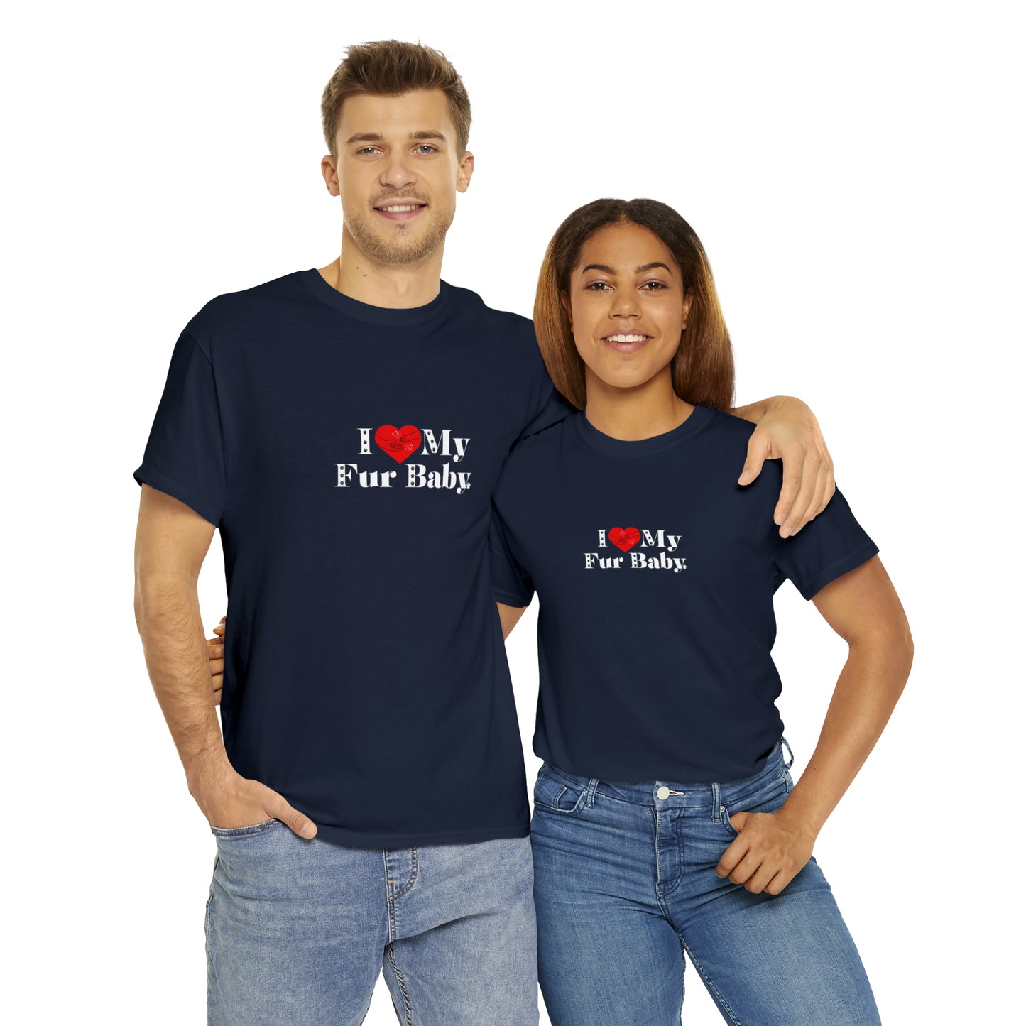 Men's (I Love My Fur Baby) Cotton Tee