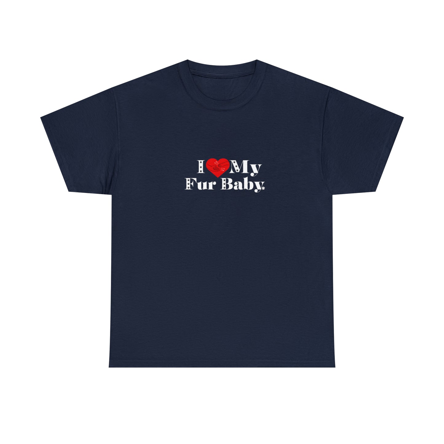 Men's (I Love My Fur Baby) Cotton Tee