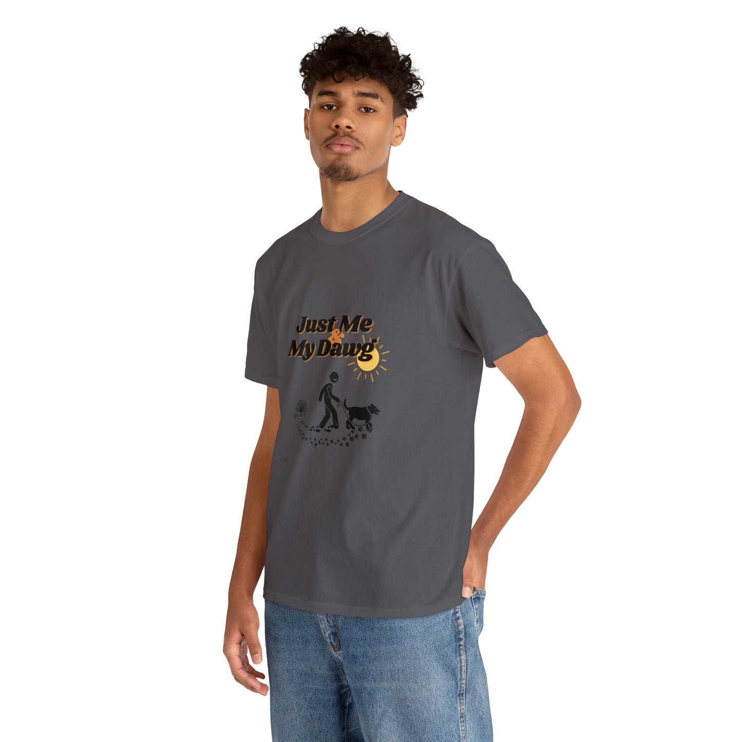 Men's (Just Me & My Dawg) Heavy Cotton Tee