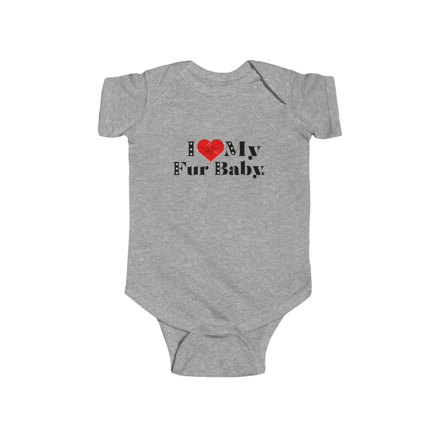 Infant (I Love My Fur Baby) Jersey Bodysuit