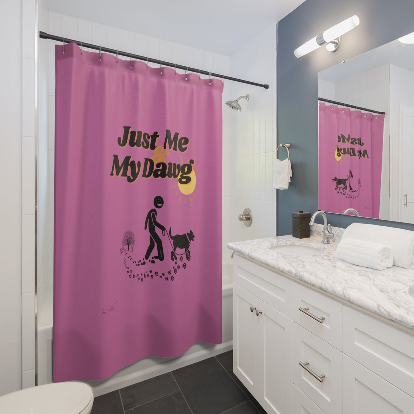 (Just Me & My Dawg) Shower Curtain