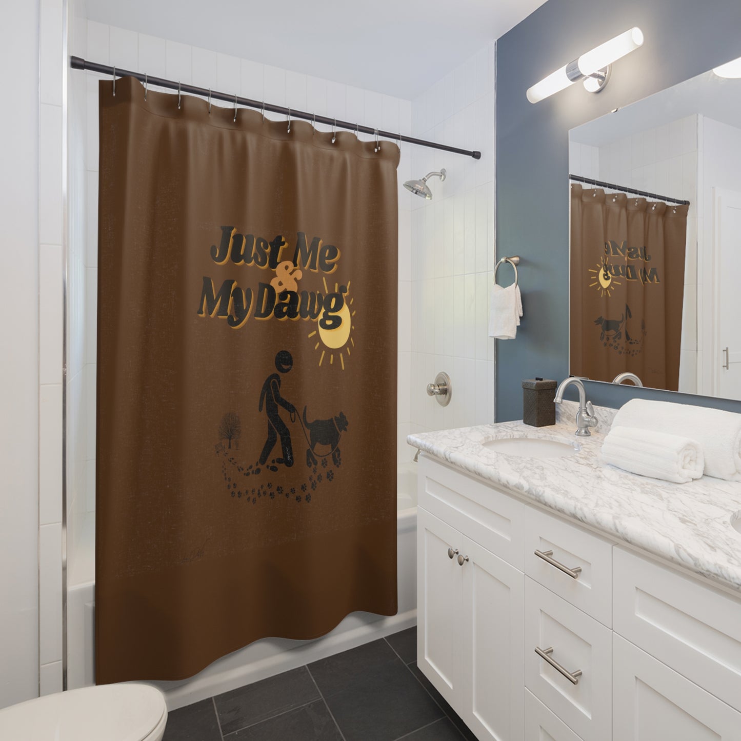 (Just Me & My Dawg) Shower Curtain