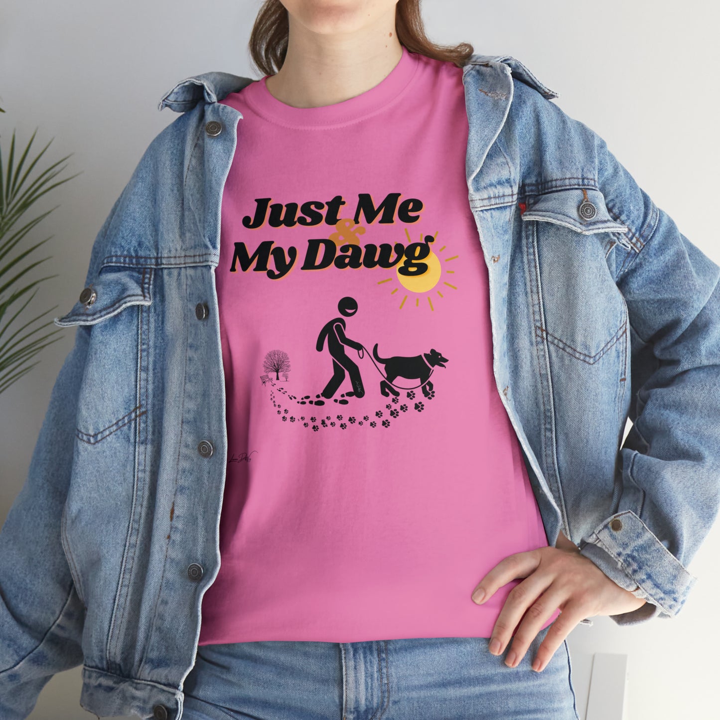 Women's (Just Me & My Dawg) Cotton Tee