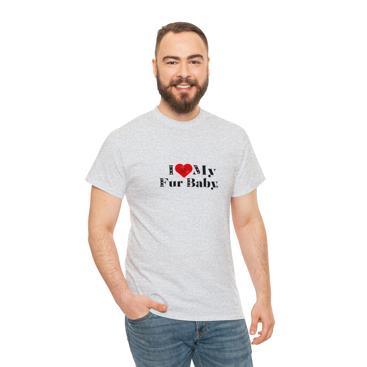 Men's (I Love My Fur Baby) Cotton Tee