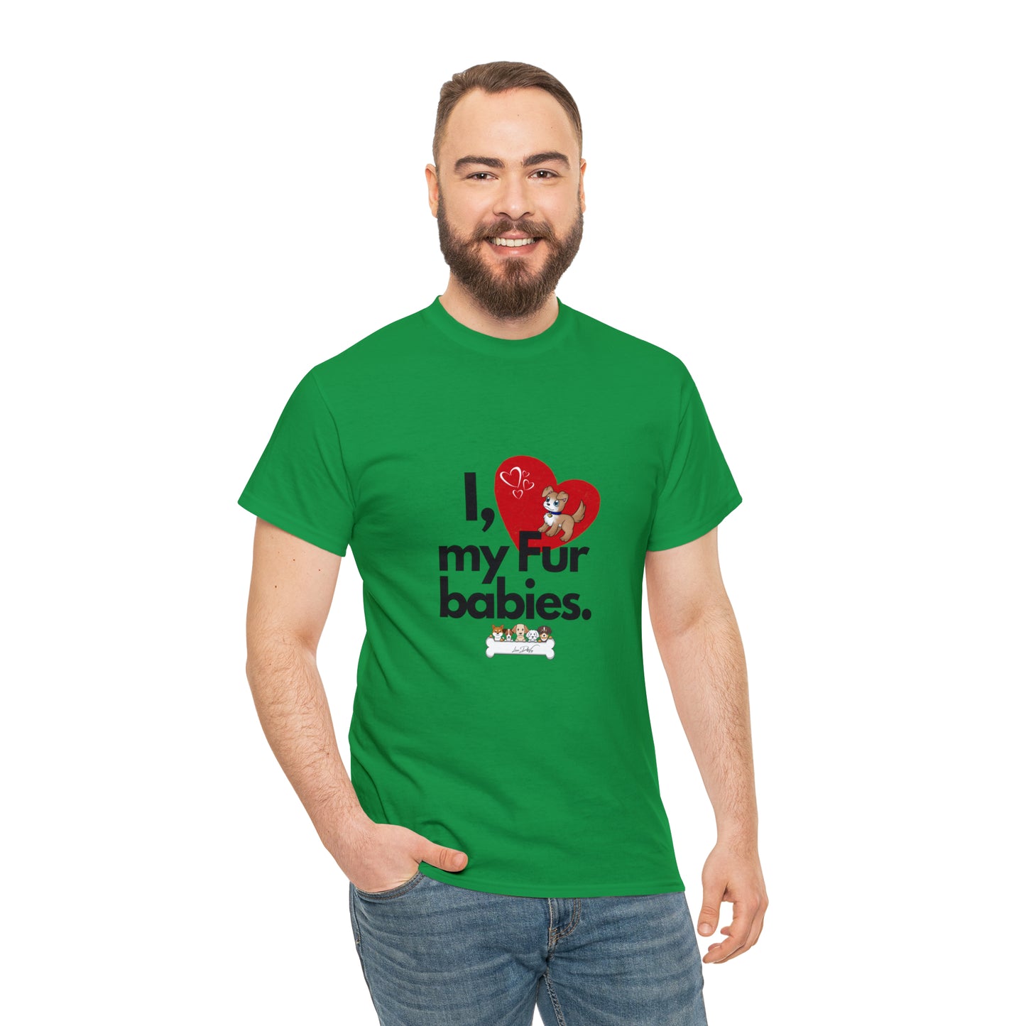 Men's (I Love My Fur Babies) Cotton Tee