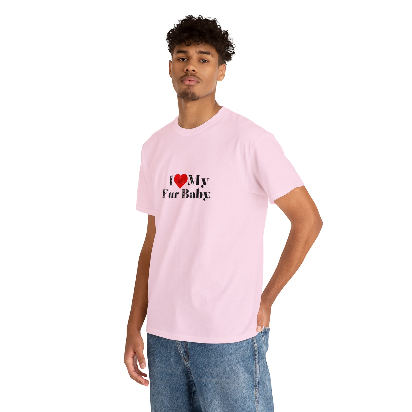 Men's (I Love My Fur Baby) Cotton Tee