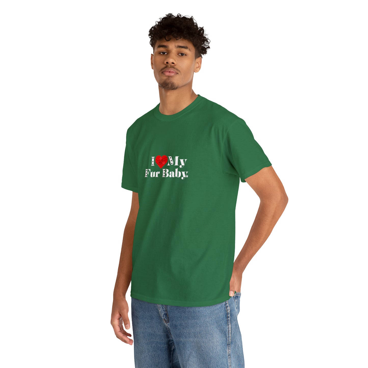 Men's (I Love My Fur Baby) Cotton Tee