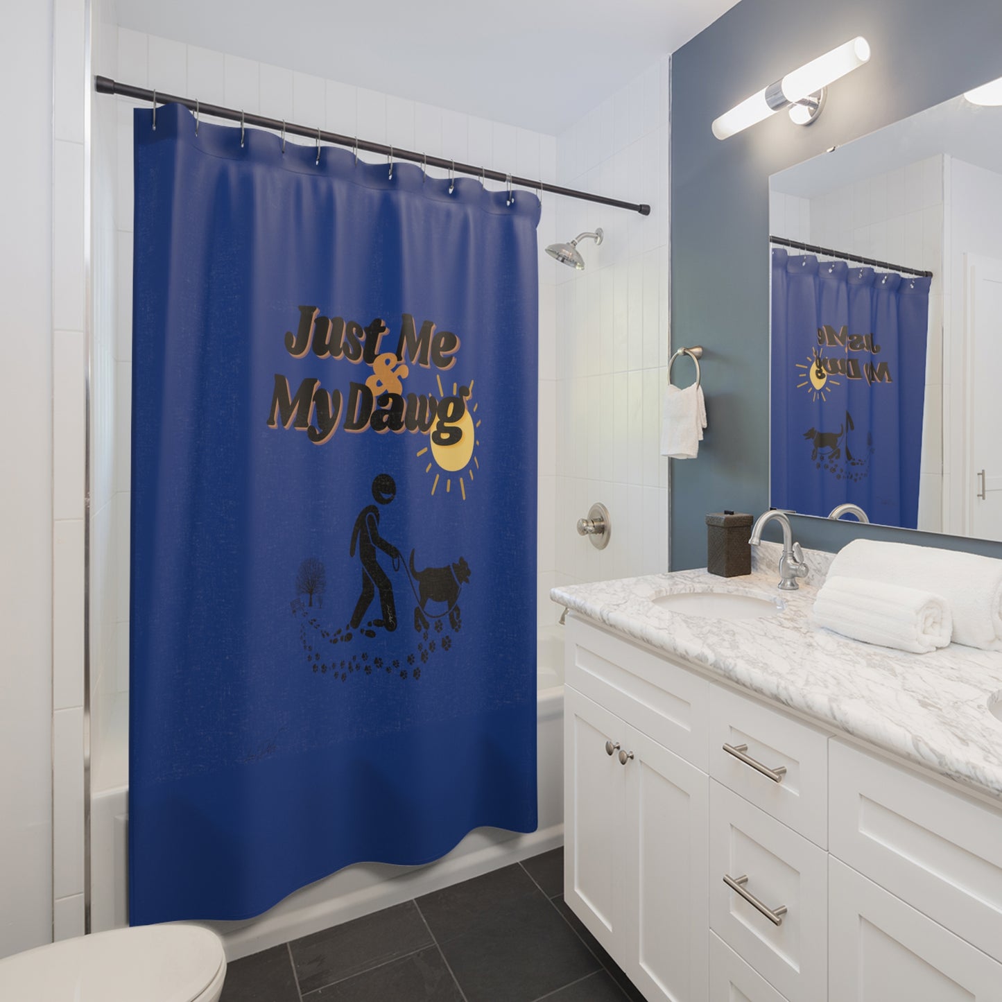 (Just Me & My Dawg) Shower Curtain