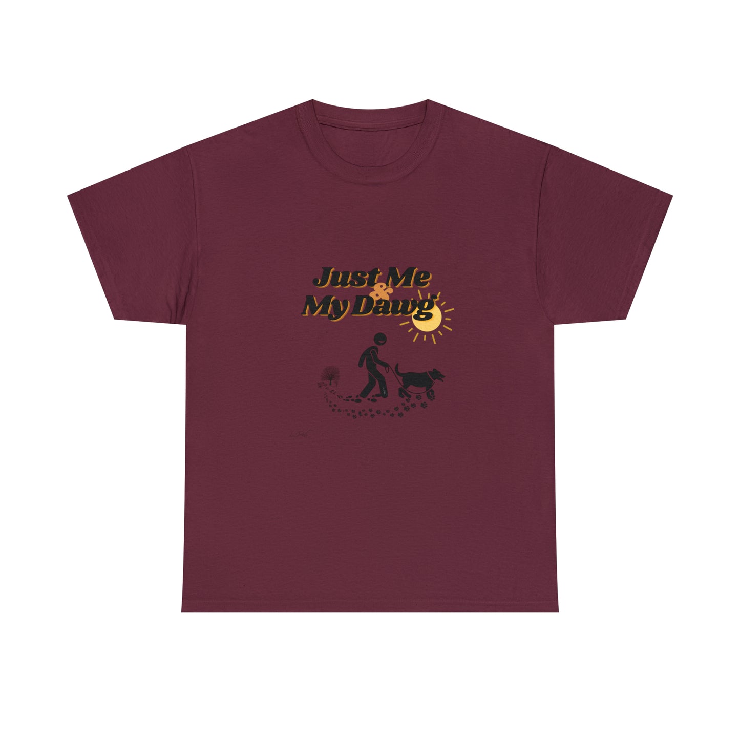 Men's (Just Me & My Dawg) Heavy Cotton Tee