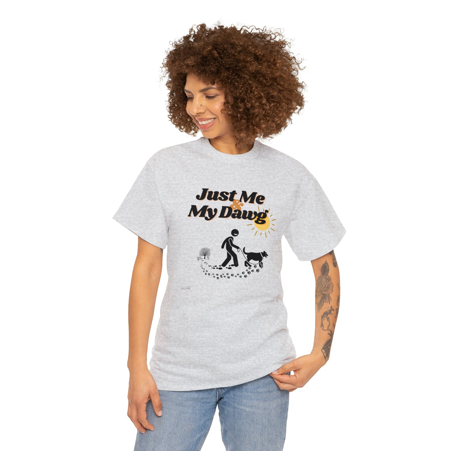 Women's (Just Me & My Dawg) Cotton Tee