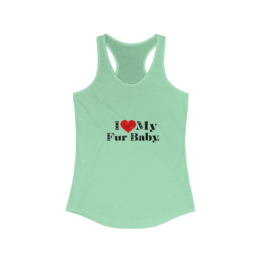 Women's (I Love My Fur Baby) Racerback Tank