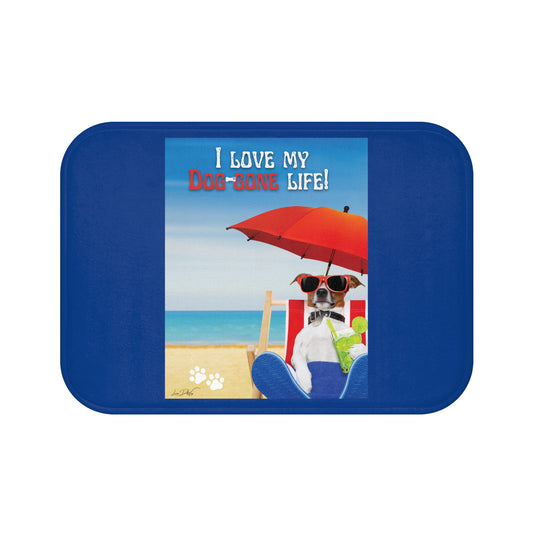 Bath Mat (I Love my Dog-Gone Life)