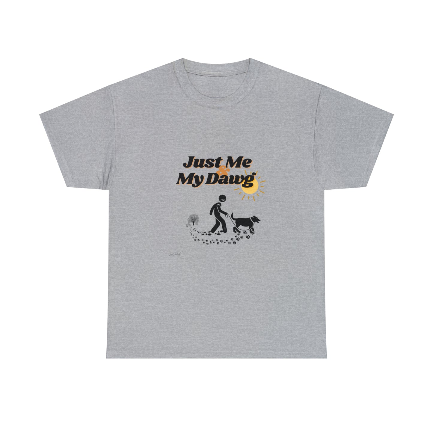 Men's (Just Me & My Dawg) Heavy Cotton Tee