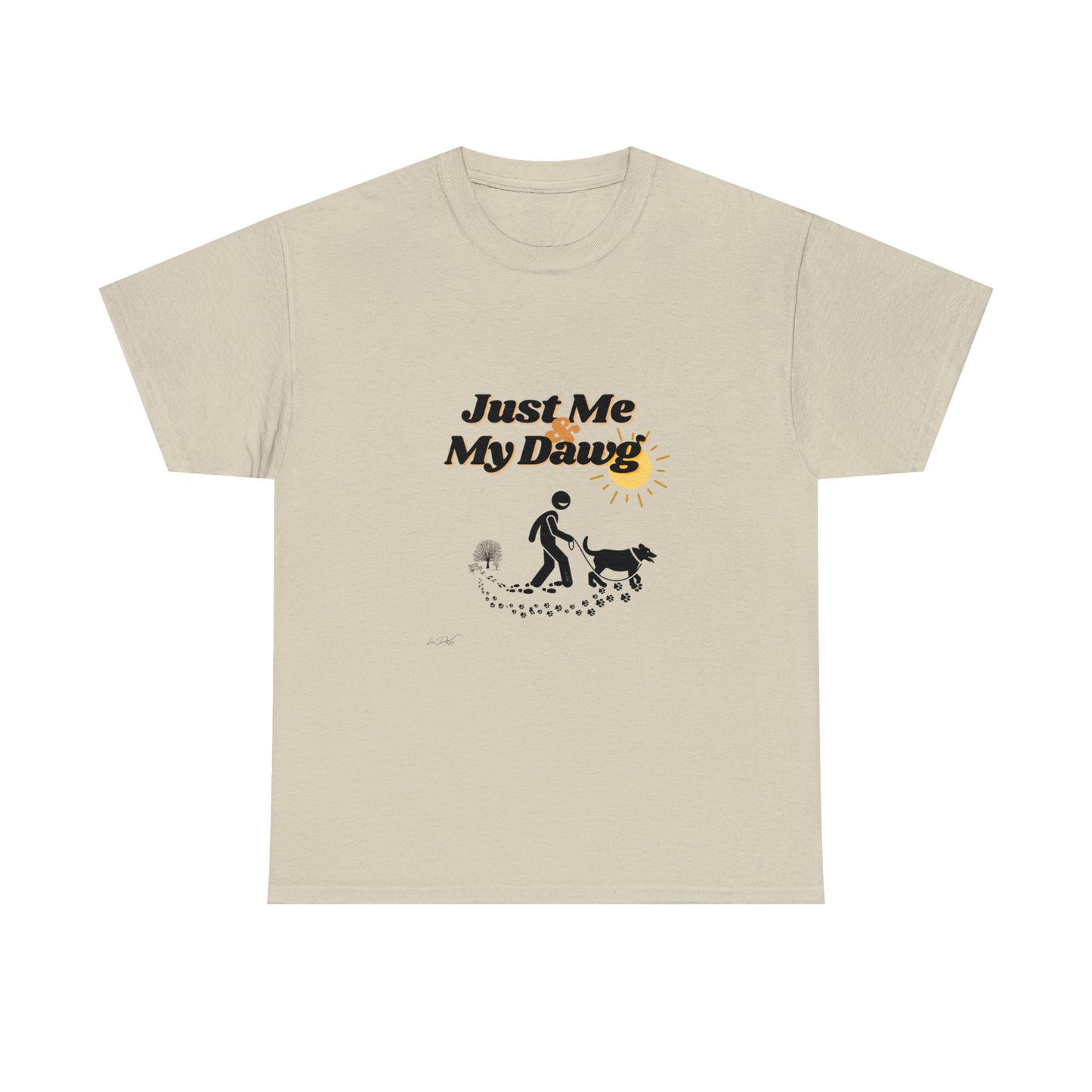 Men's (Just Me & My Dawg) Heavy Cotton Tee