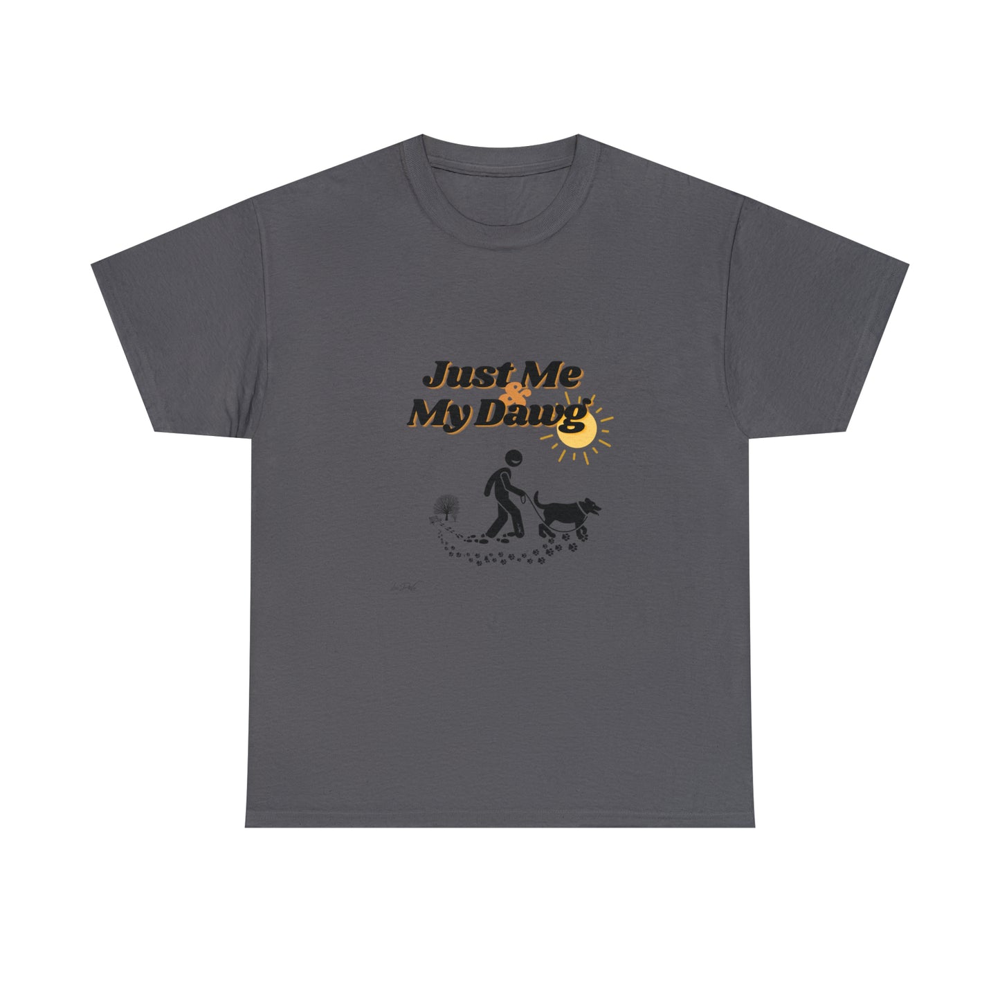 Men's (Just Me & My Dawg) Heavy Cotton Tee