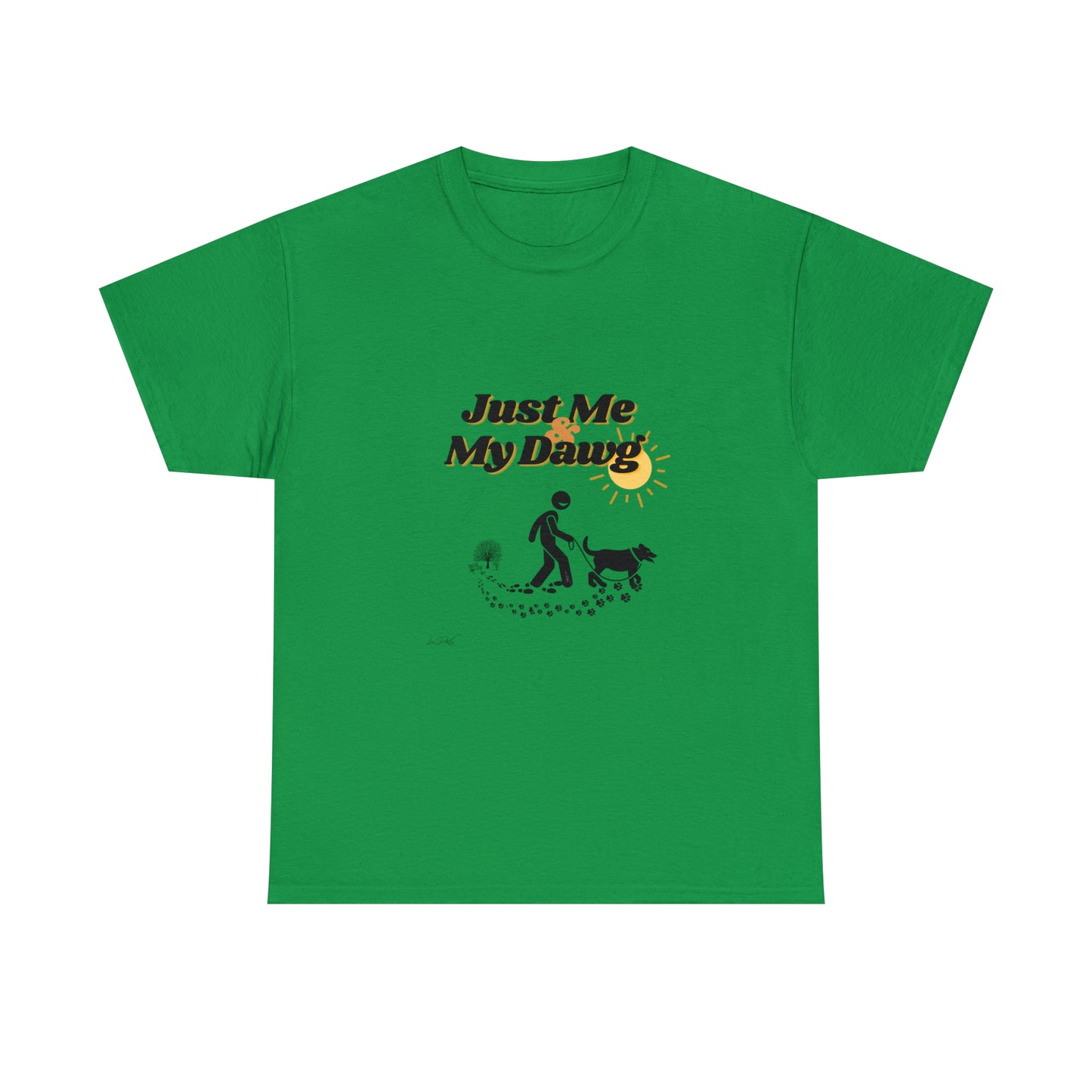 Men's (Just Me & My Dawg) Heavy Cotton Tee