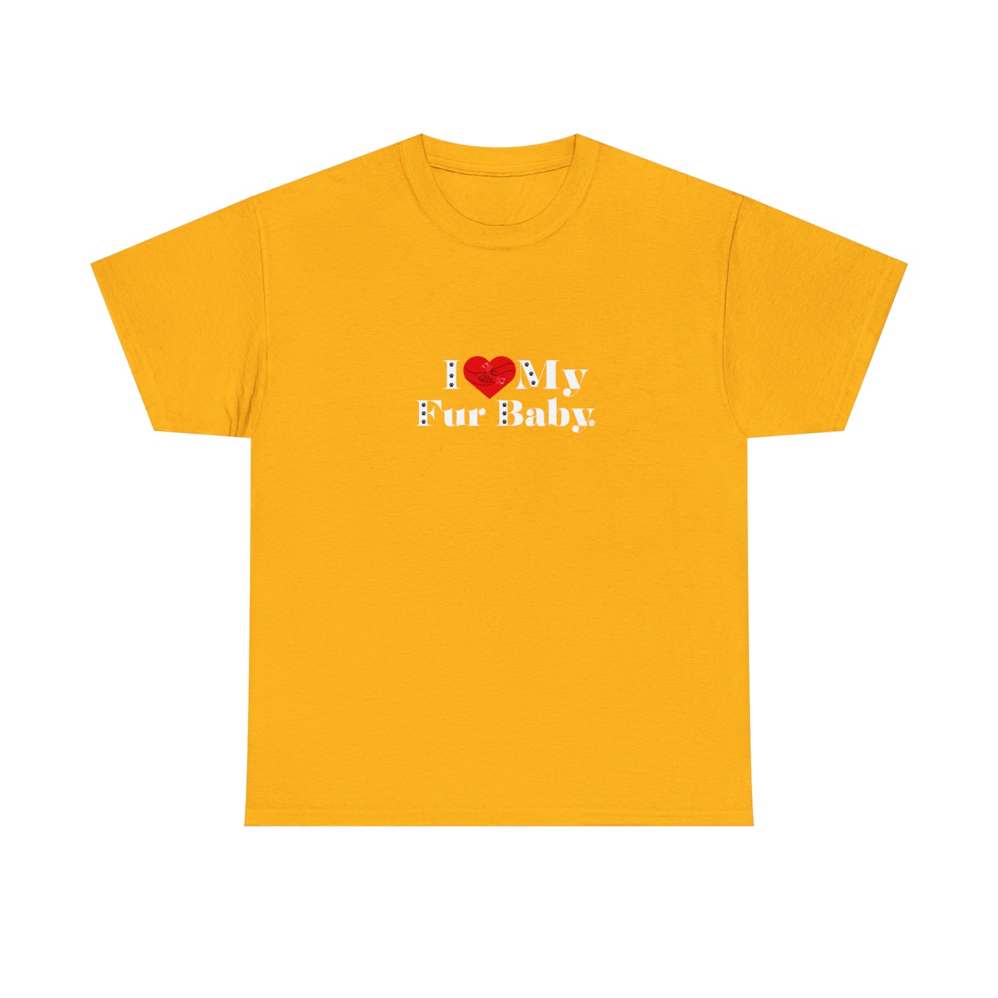 Men's (I Love My Fur Baby) Cotton Tee