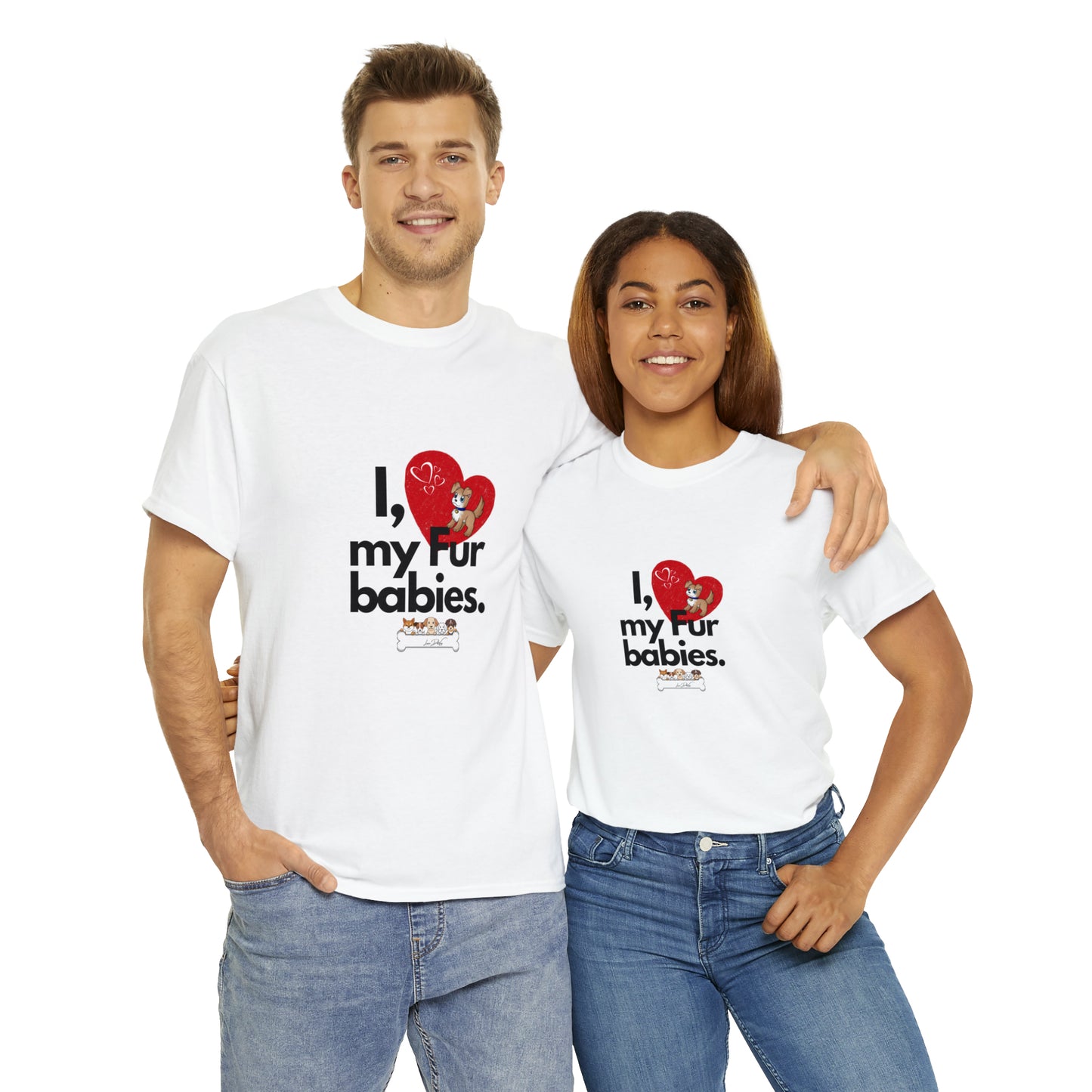 Men's (I Love My Fur Babies) Cotton Tee