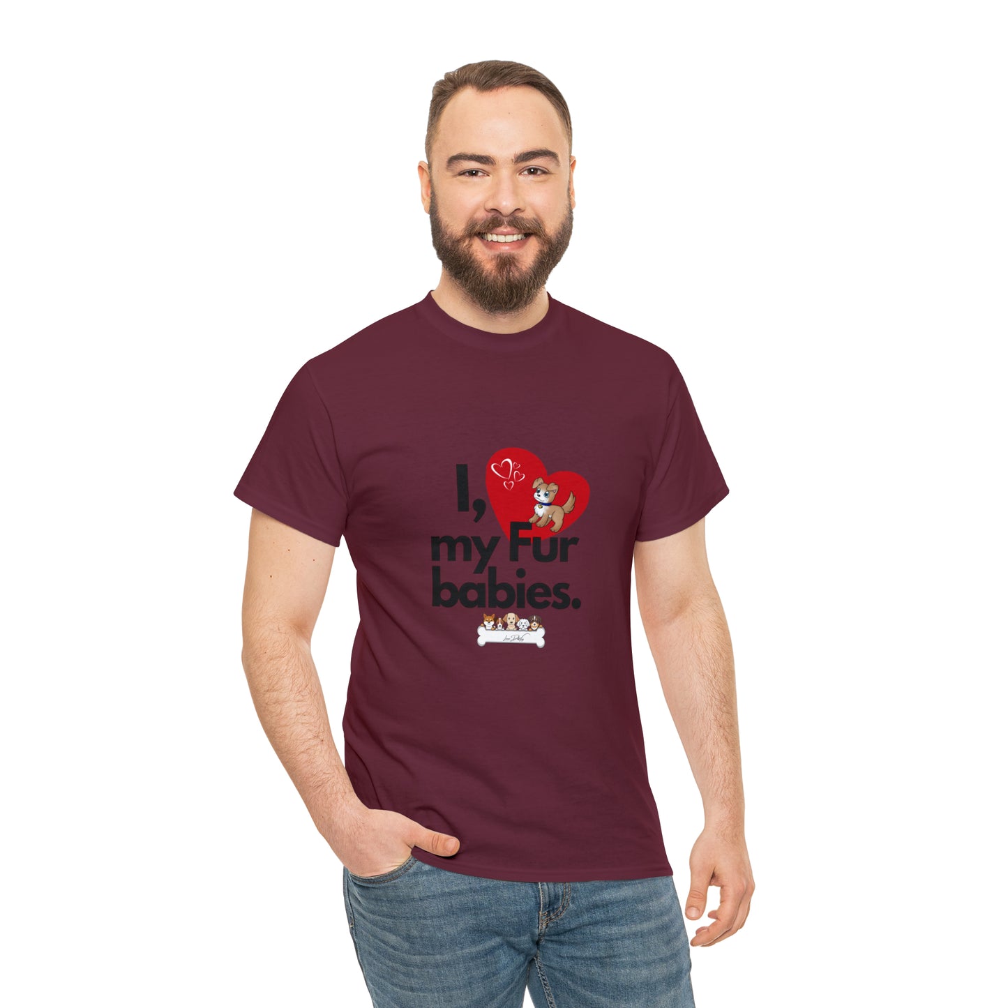 Men's (I Love My Fur Babies) Cotton Tee