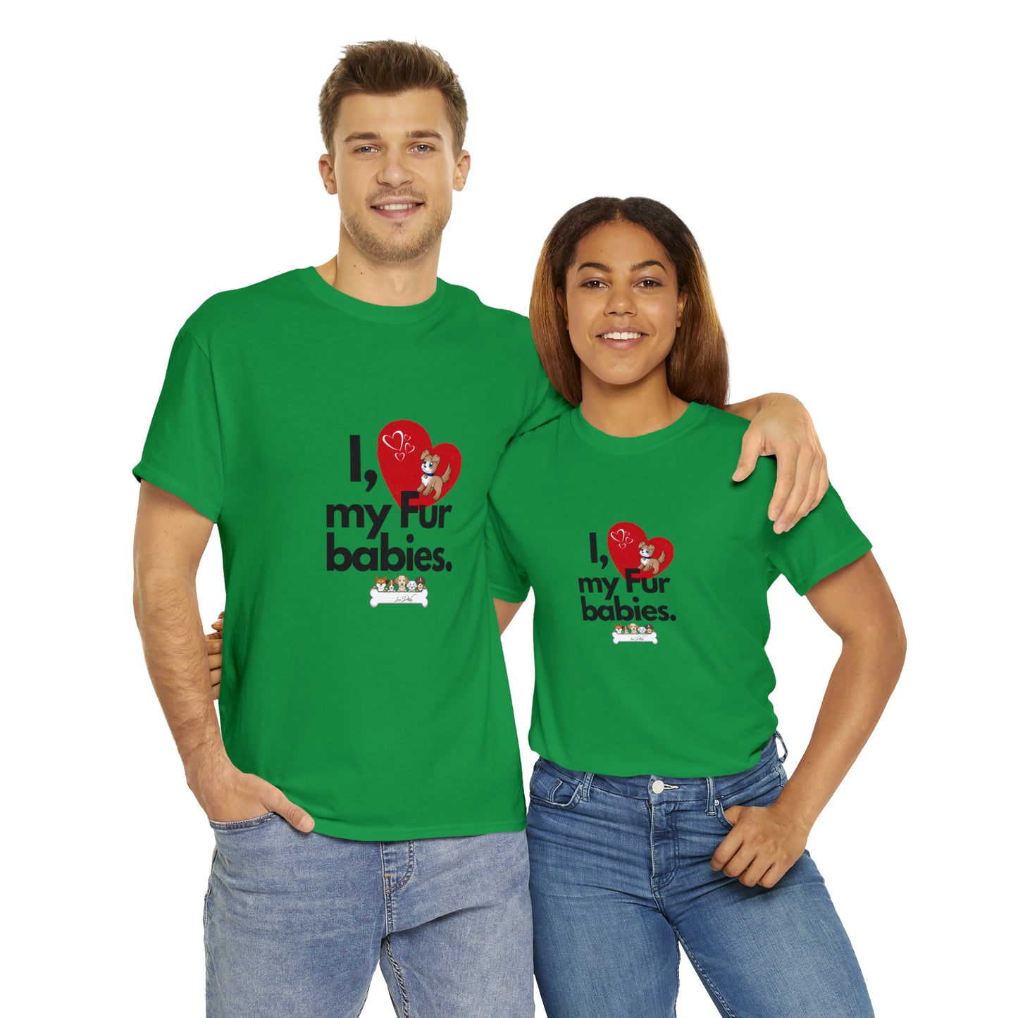 Men's (I Love My Fur Babies) Cotton Tee
