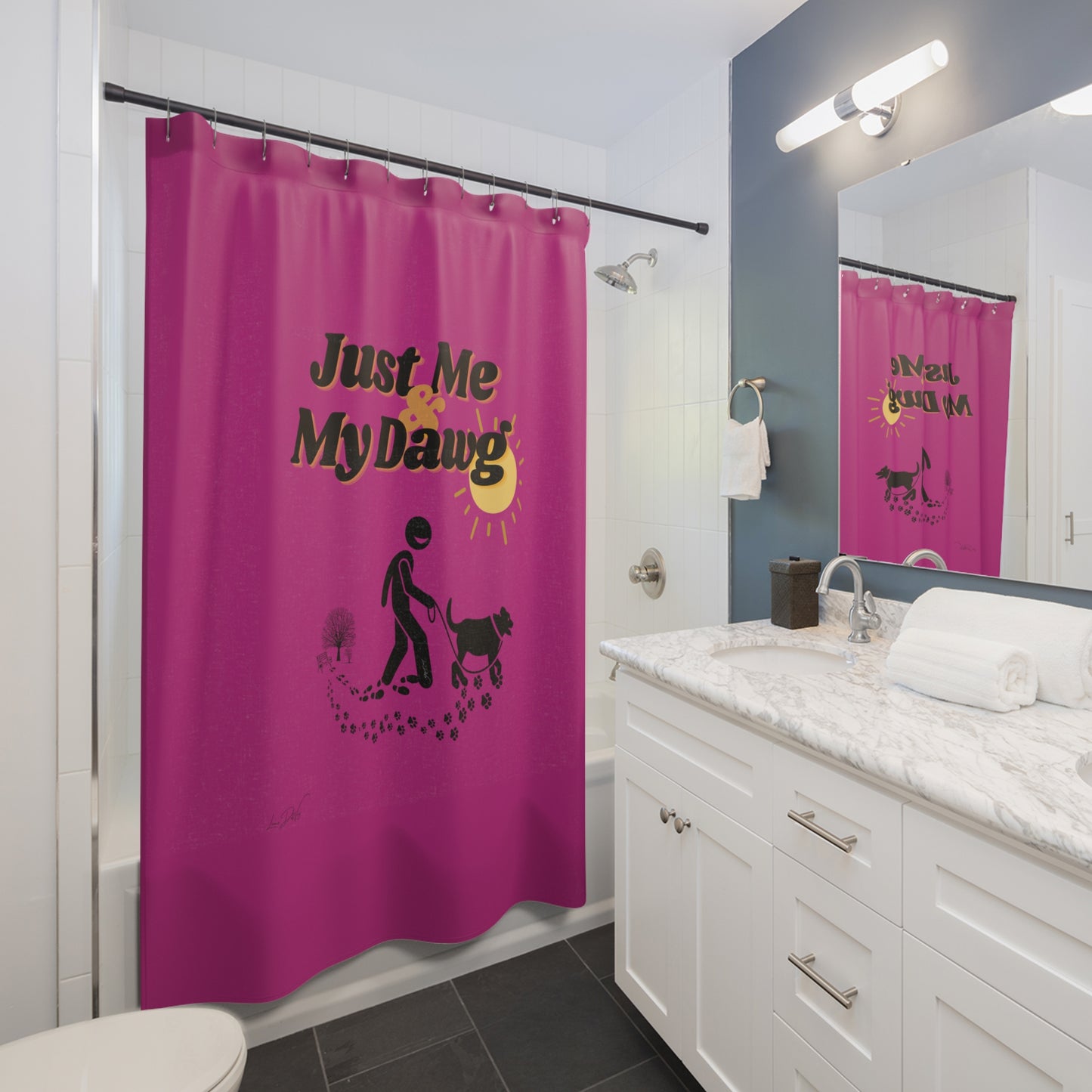 (Just Me & My Dawg) Shower Curtain