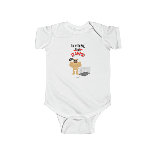 Infant (Im With Big Dawg) Jersey Bodysuit