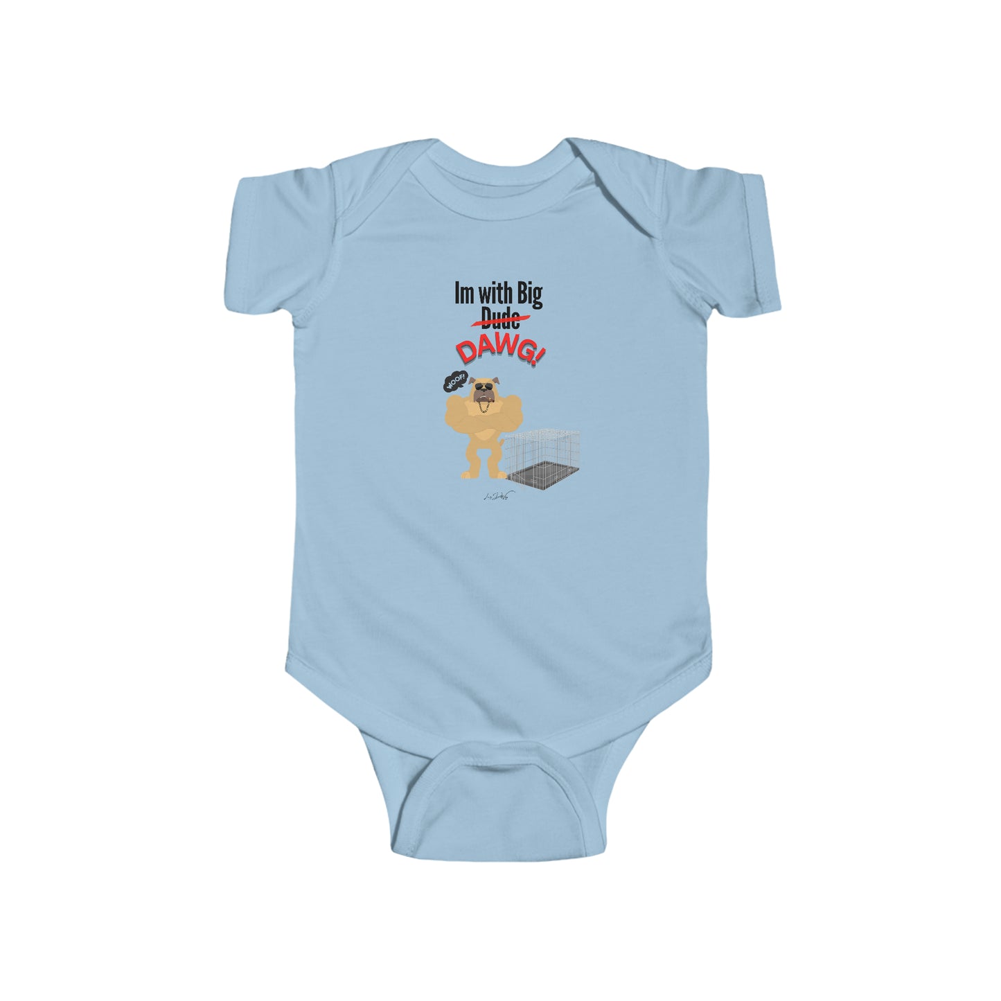 Infant (Im With Big Dawg) Jersey Bodysuit