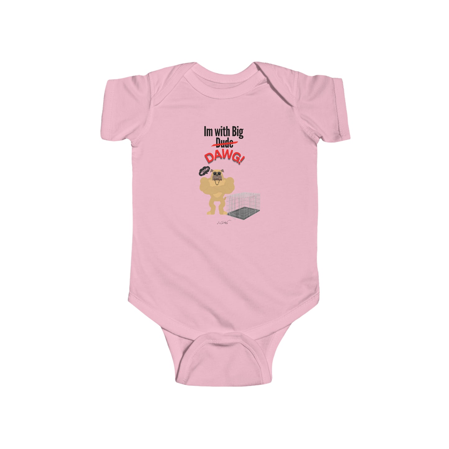 Infant (Im With Big Dawg) Jersey Bodysuit