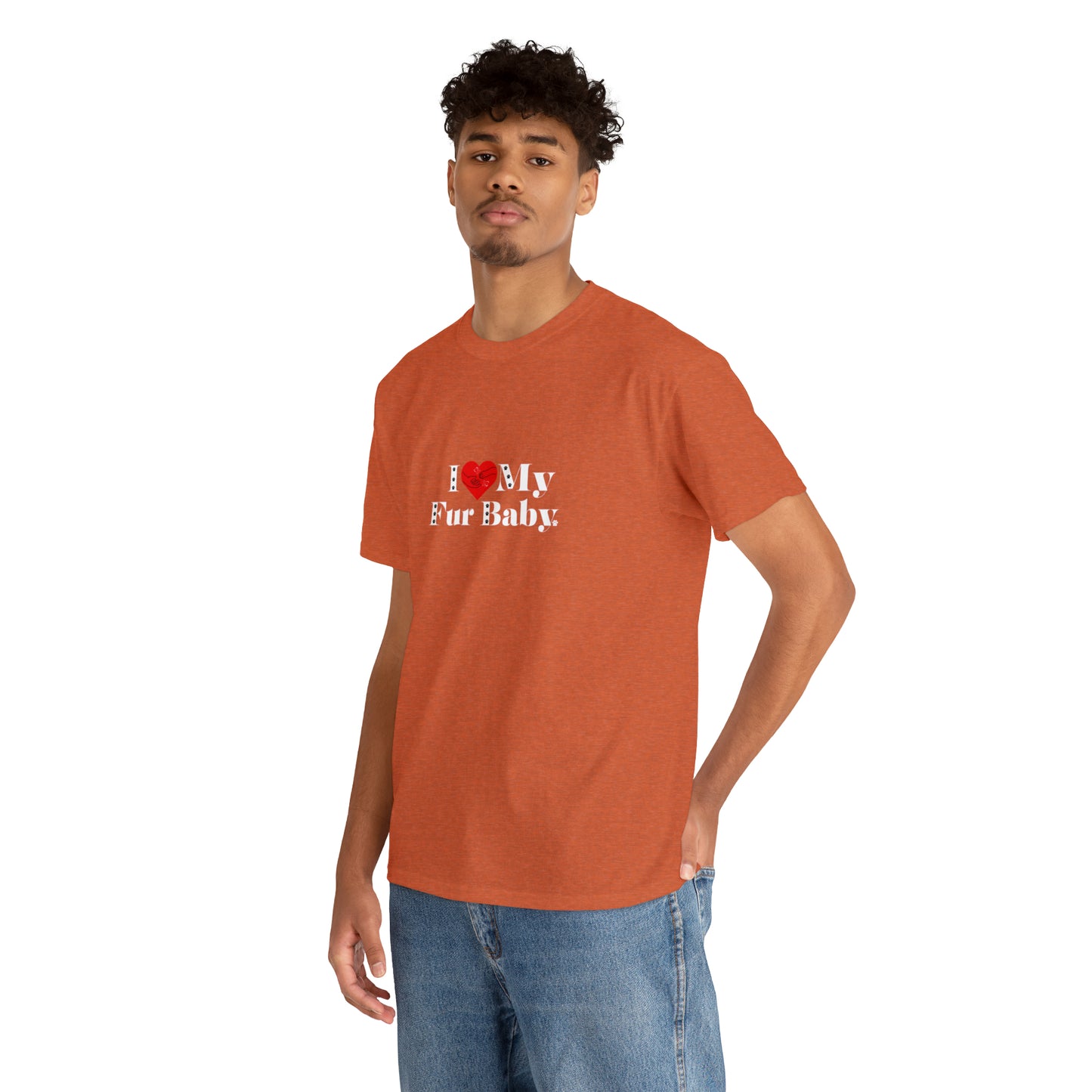 Men's (I Love My Fur Baby) Cotton Tee