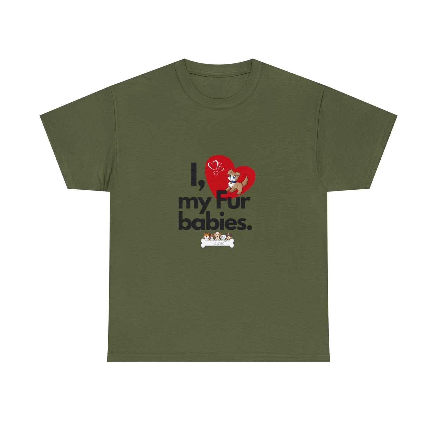 Men's (I Love My Fur Babies) Cotton Tee