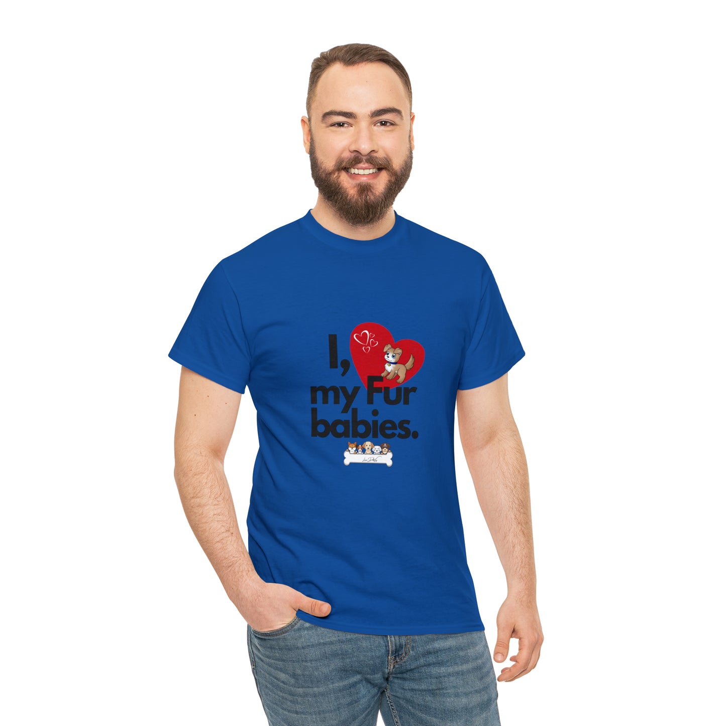 Men's (I Love My Fur Babies) Cotton Tee
