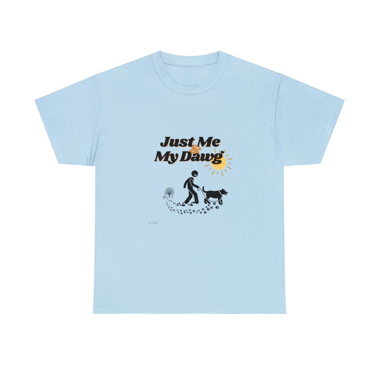 Men's (Just Me & My Dawg) Heavy Cotton Tee