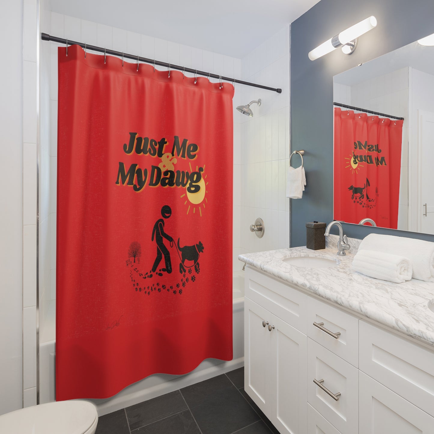 (Just Me & My Dawg) Shower Curtain
