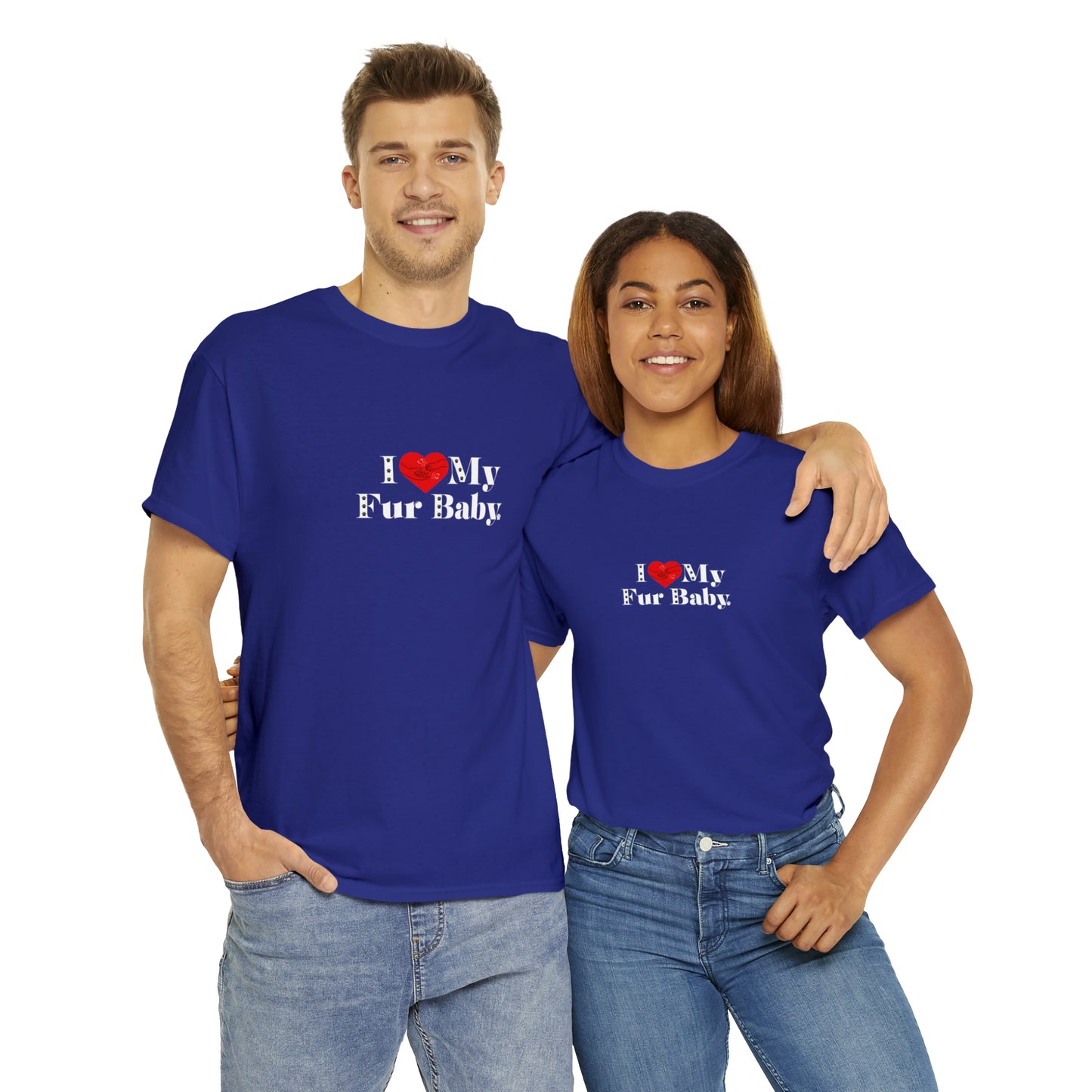 Men's (I Love My Fur Baby) Cotton Tee