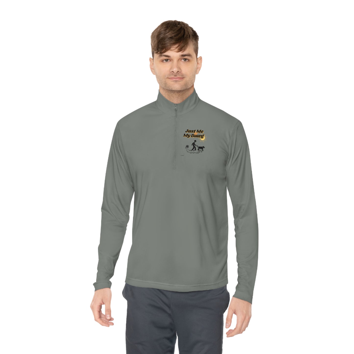 Men's (Just Me & My Dawg) Quarter-Zip Pullover