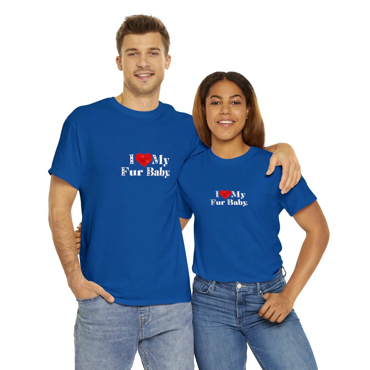 Men's (I Love My Fur Baby) Cotton Tee