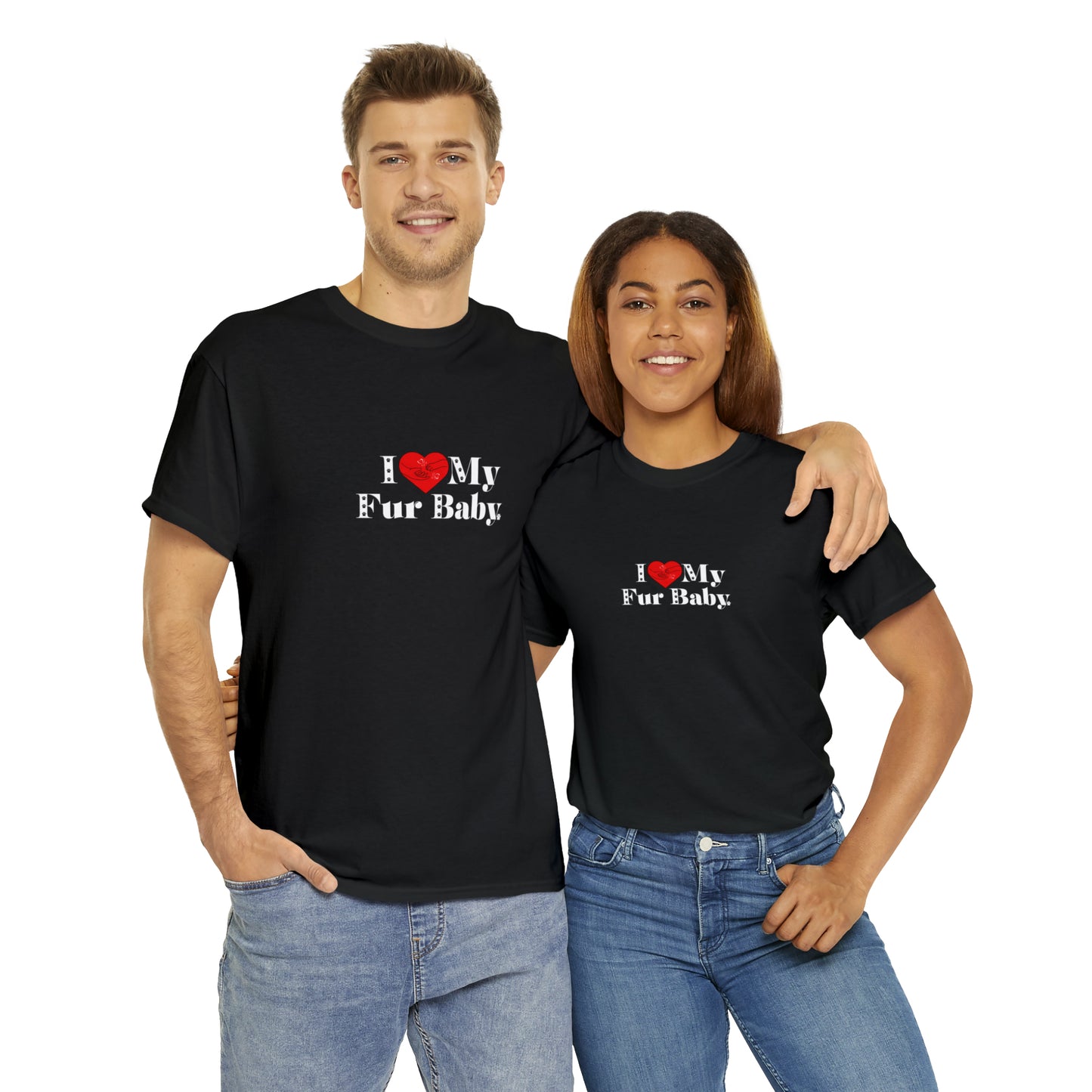 Men's (I Love My Fur Baby) Cotton Tee